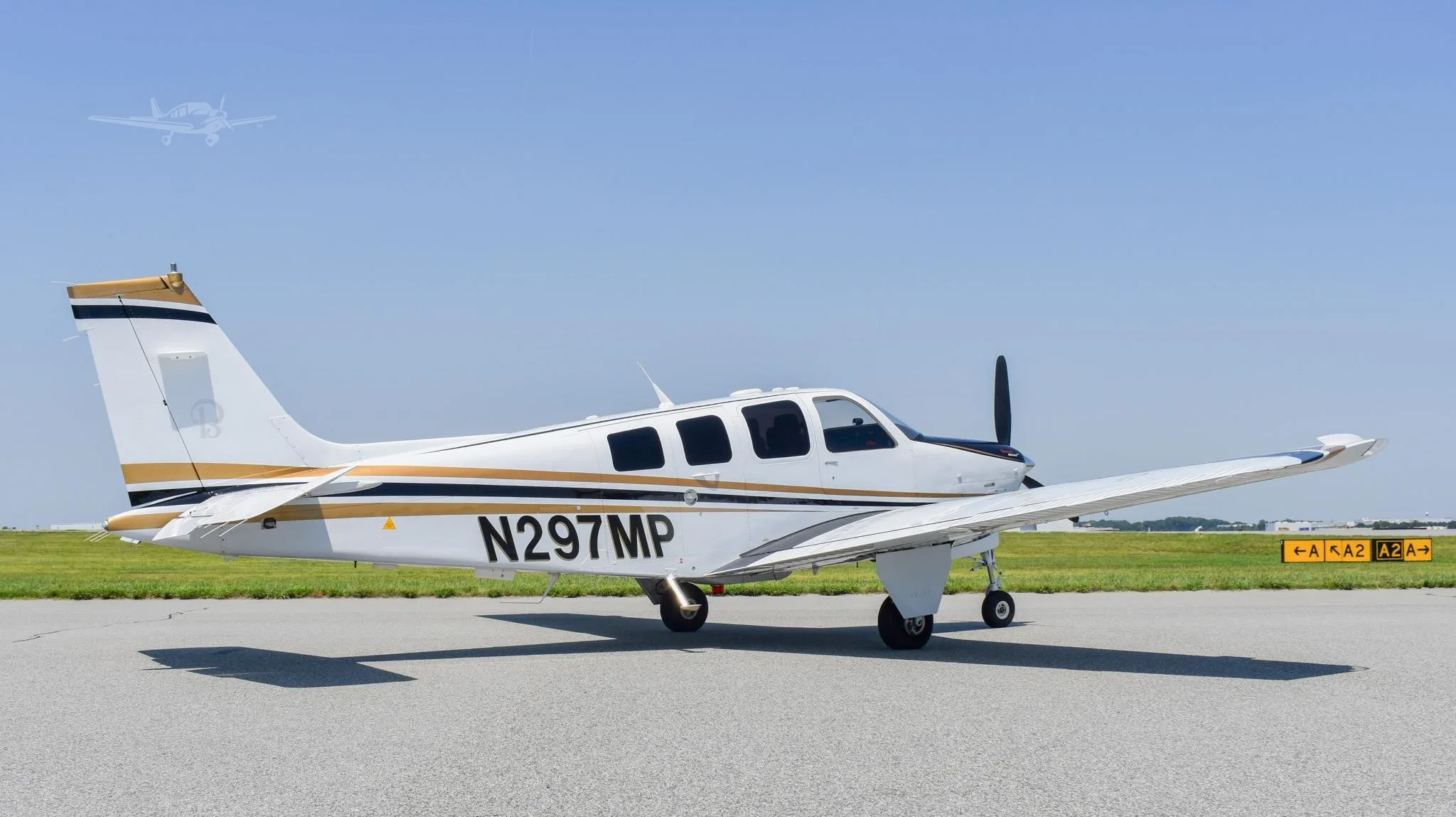 Exterior view of a 2006 BEECHCRAFT G36 BONANZA, N297MP.