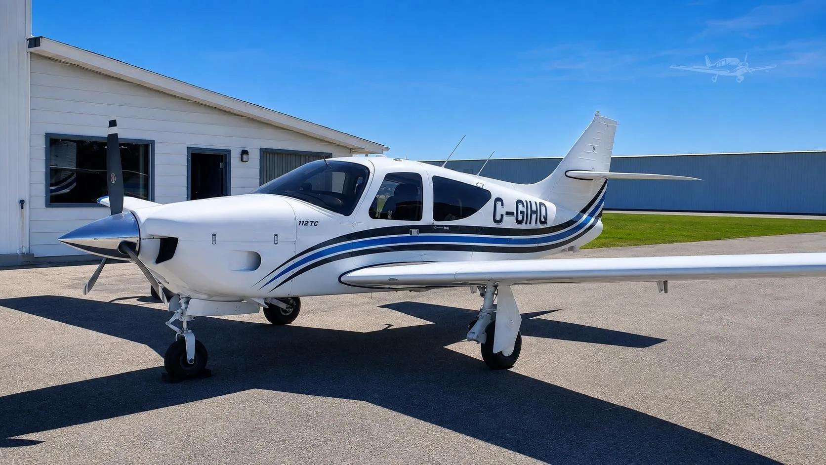 Exterior view of a 1976 COMMANDER 112TC, C-GIHQ.