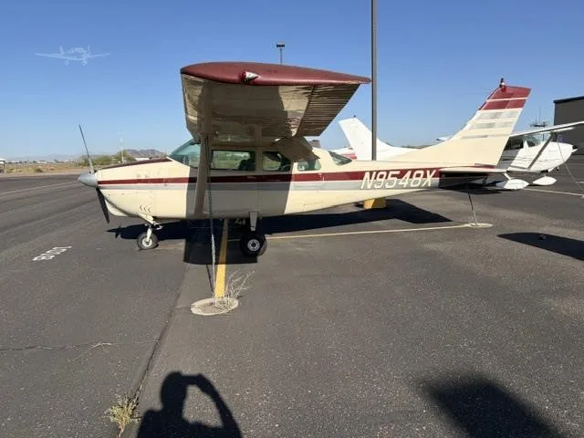 Exterior view of a 1962 CESSNA 210, N9548X.