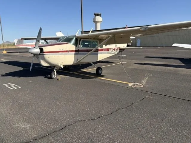 Exterior view of a 1962 CESSNA 210, N9548X.