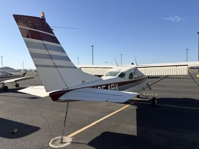 Exterior view of a 1962 CESSNA 210, N9548X.