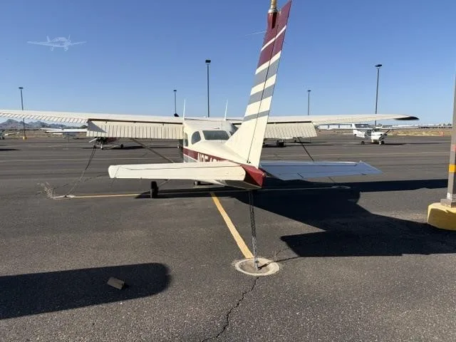 Exterior view of a 1962 CESSNA 210, N9548X.