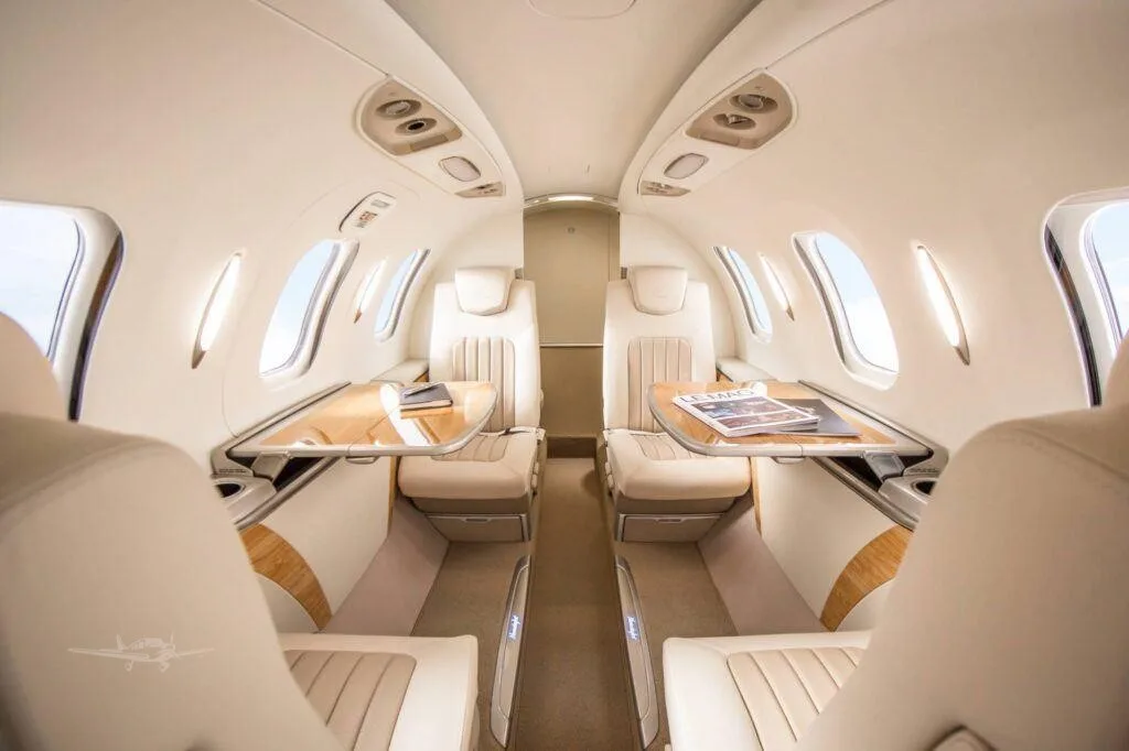 Cabin interior of a 2019 HONDA JET ELITE S.