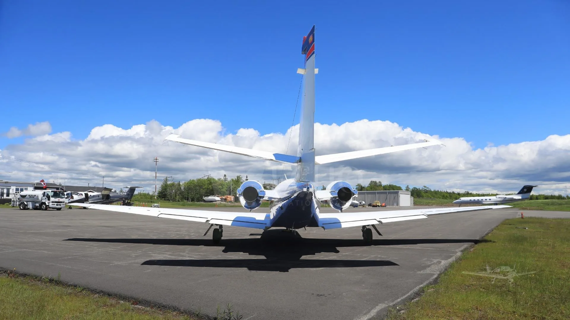 Exterior view of a 1984 CESSNA CITATION SII, N83HK.