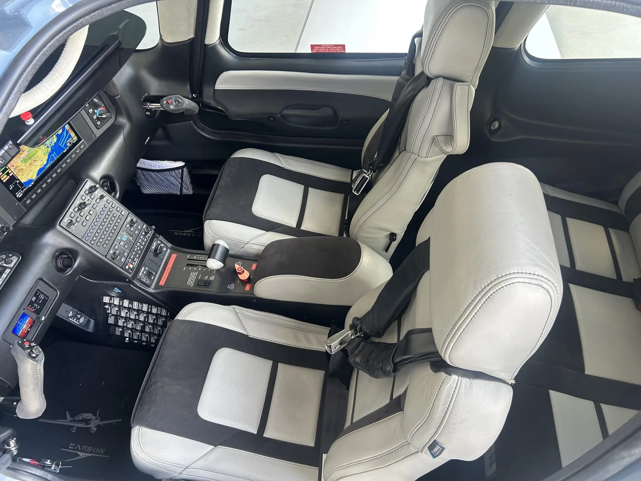 Cabin interior of a 2020 CIRRUS SR22-G6 TURBO.