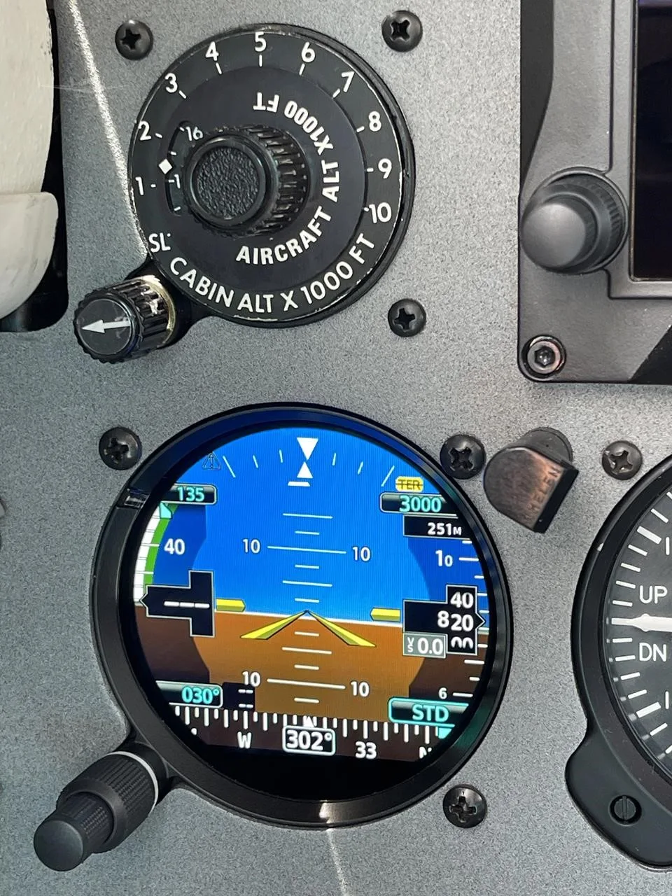 Avionics suite of a 2006 PIPER MERIDIAN.