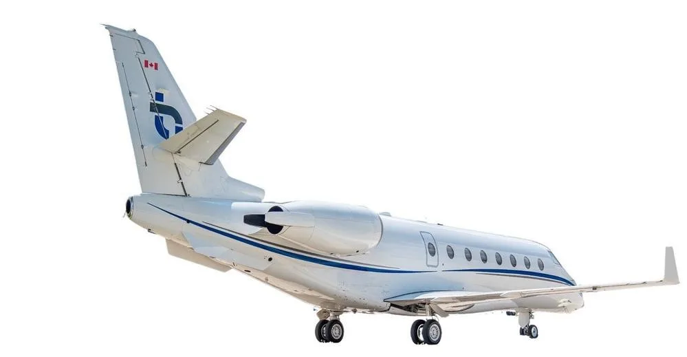Exterior view of a 2002 GULFSTREAM G200, C-FISO.