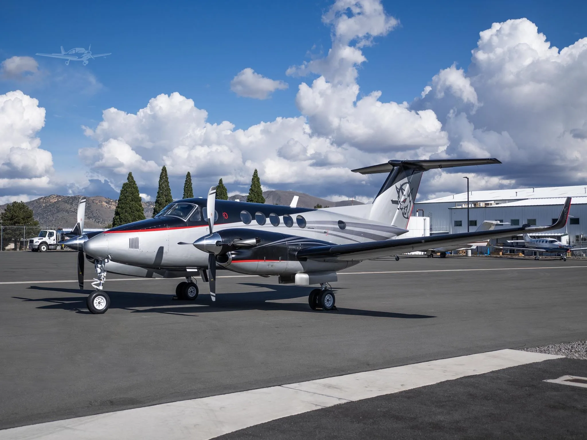 Exterior view of a 1981 BEECHCRAFT KING AIR B200, N87699.