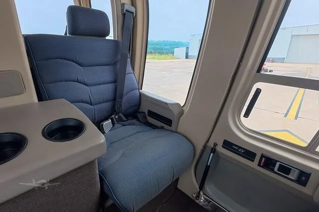 Cabin interior of a 2017 BELL 407GXP.