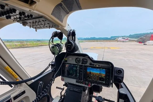 Avionics suite of a 2017 BELL 407GXP.