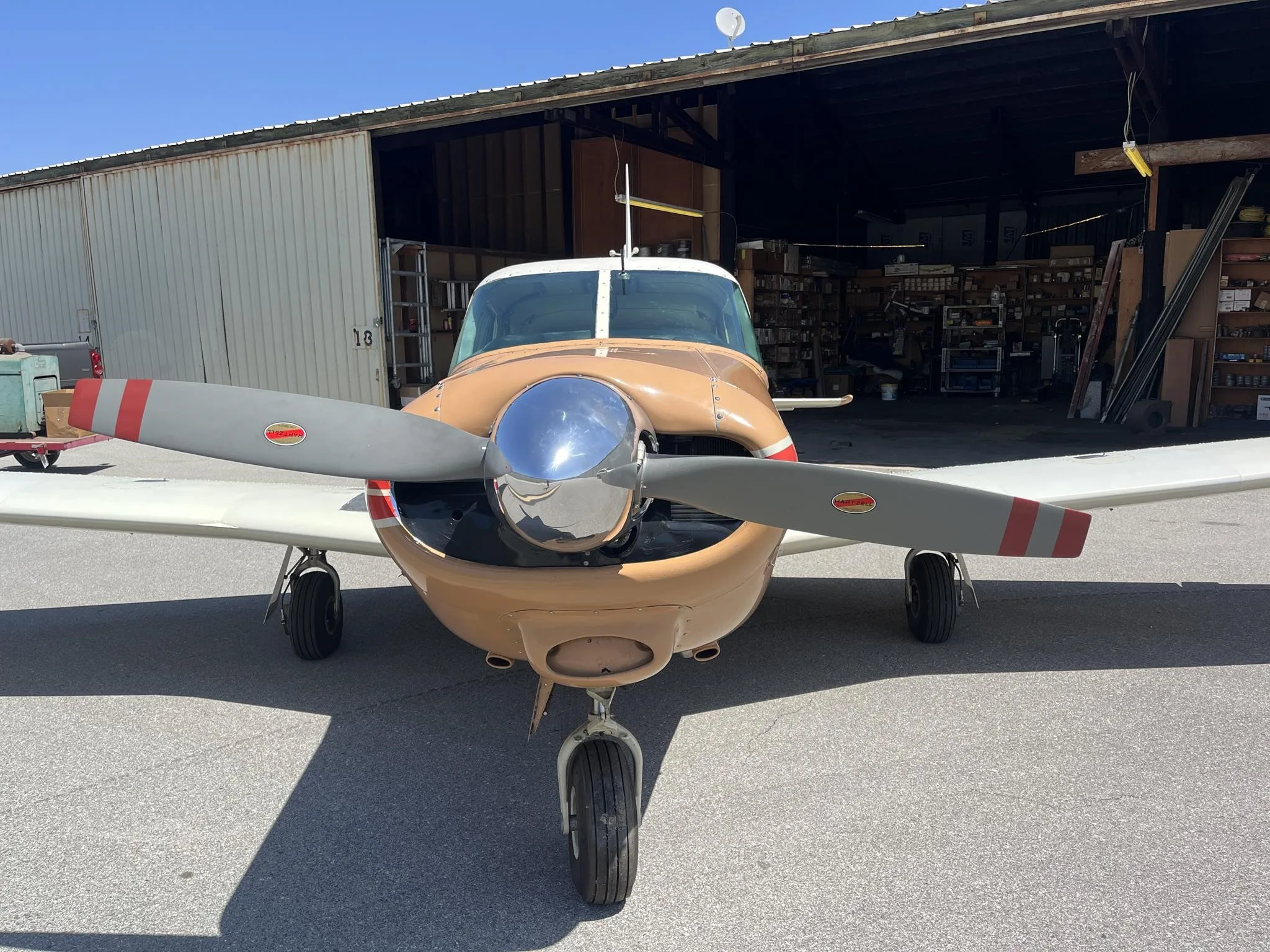 Exterior view of a 1961 PIPER COMANCHE 250, N7244P.