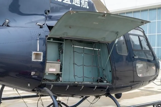 Cockpit and instrument panel of a 2011 EUROCOPTER AS350B-3.