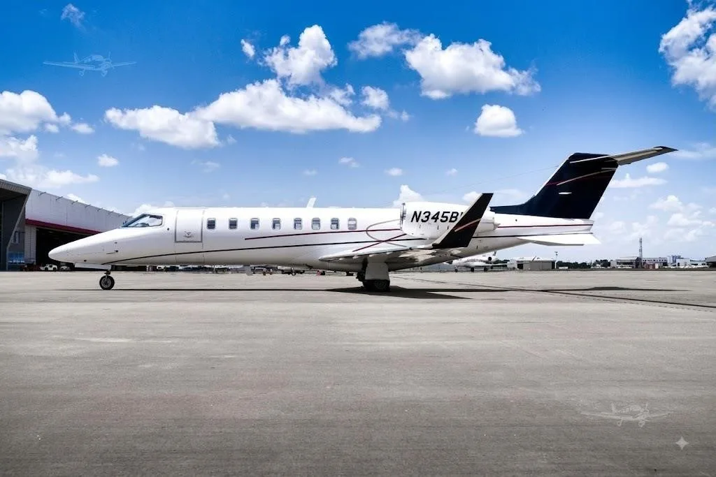 Exterior view of a 2001 LEARJET 45, N345BH.