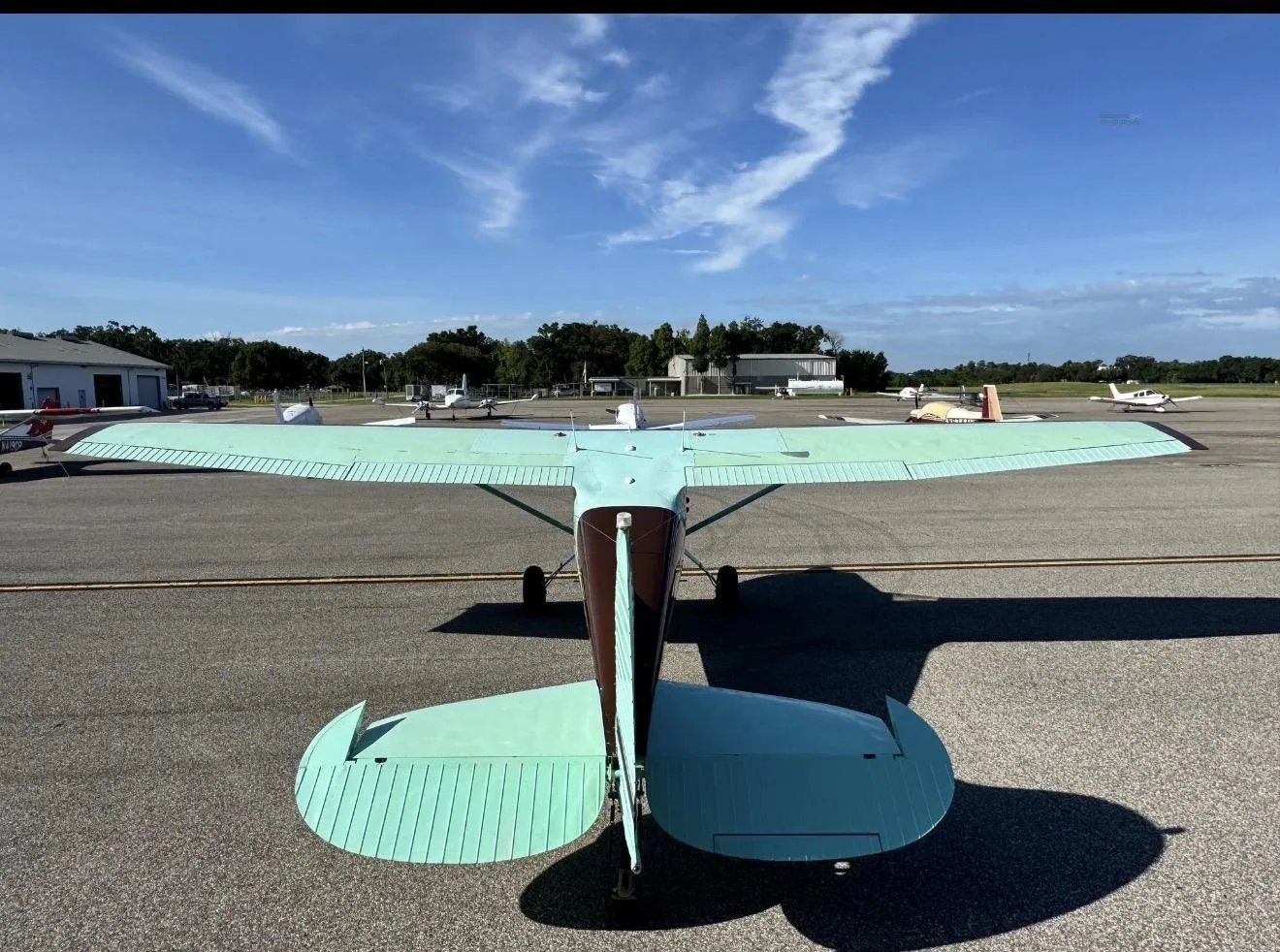 Exterior view of a 1953 CESSNA 170B, N1881C.