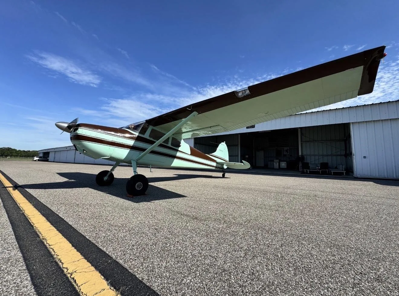 Exterior view of a 1953 CESSNA 170B, N1881C.