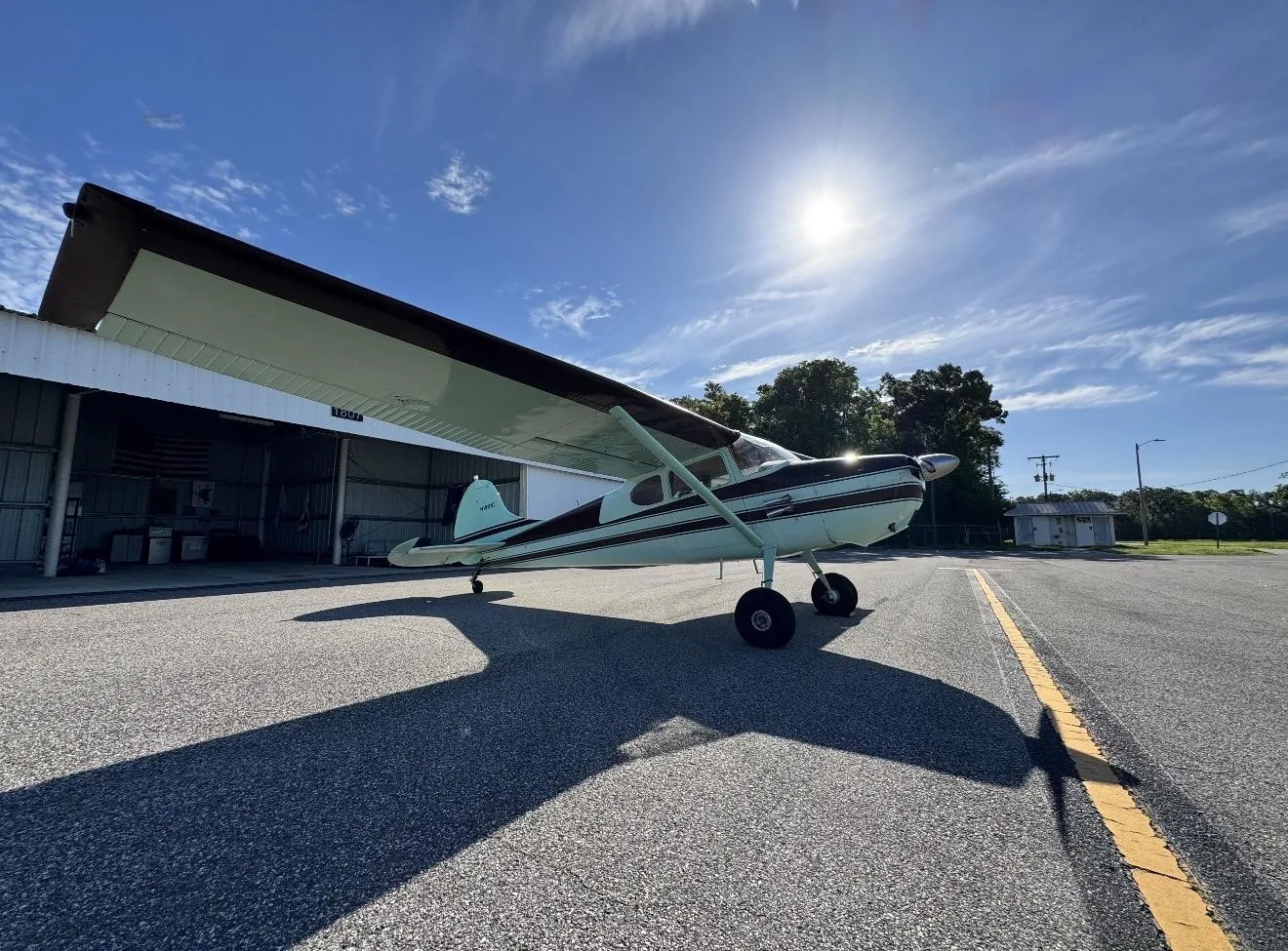 Exterior view of a 1953 CESSNA 170B, N1881C.