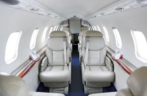 Cabin interior of a 1999 LEARJET 45.