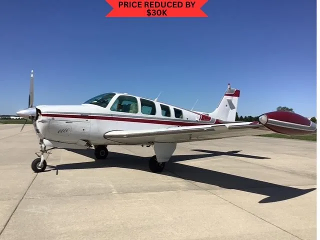 Exterior view of a 1984 BEECHCRAFT A36 BONANZA, N72100.