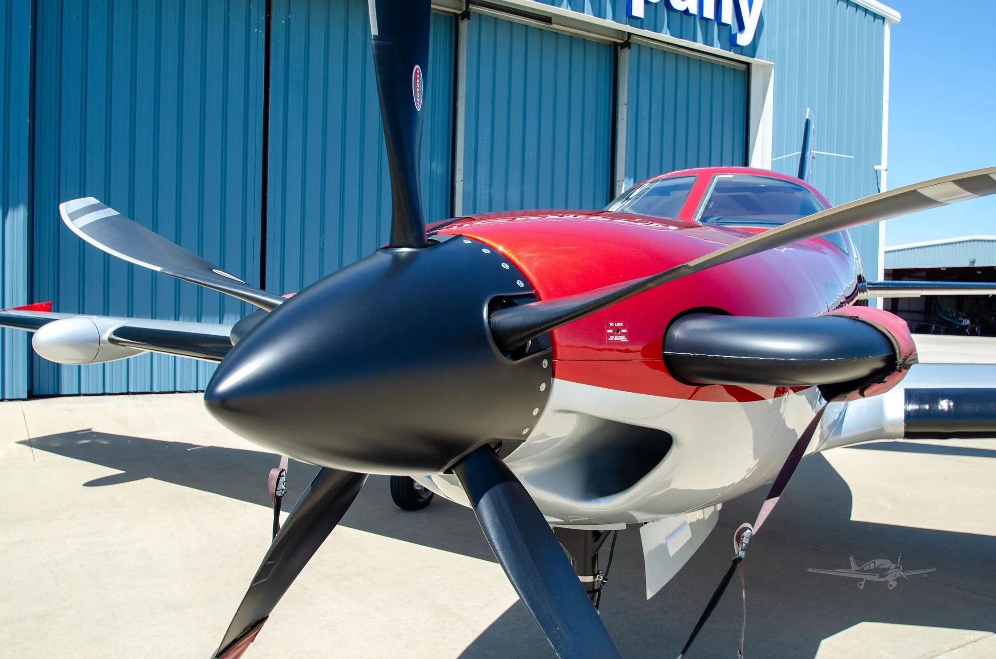 Exterior view of a 2024 PIPER M700, N21WA.