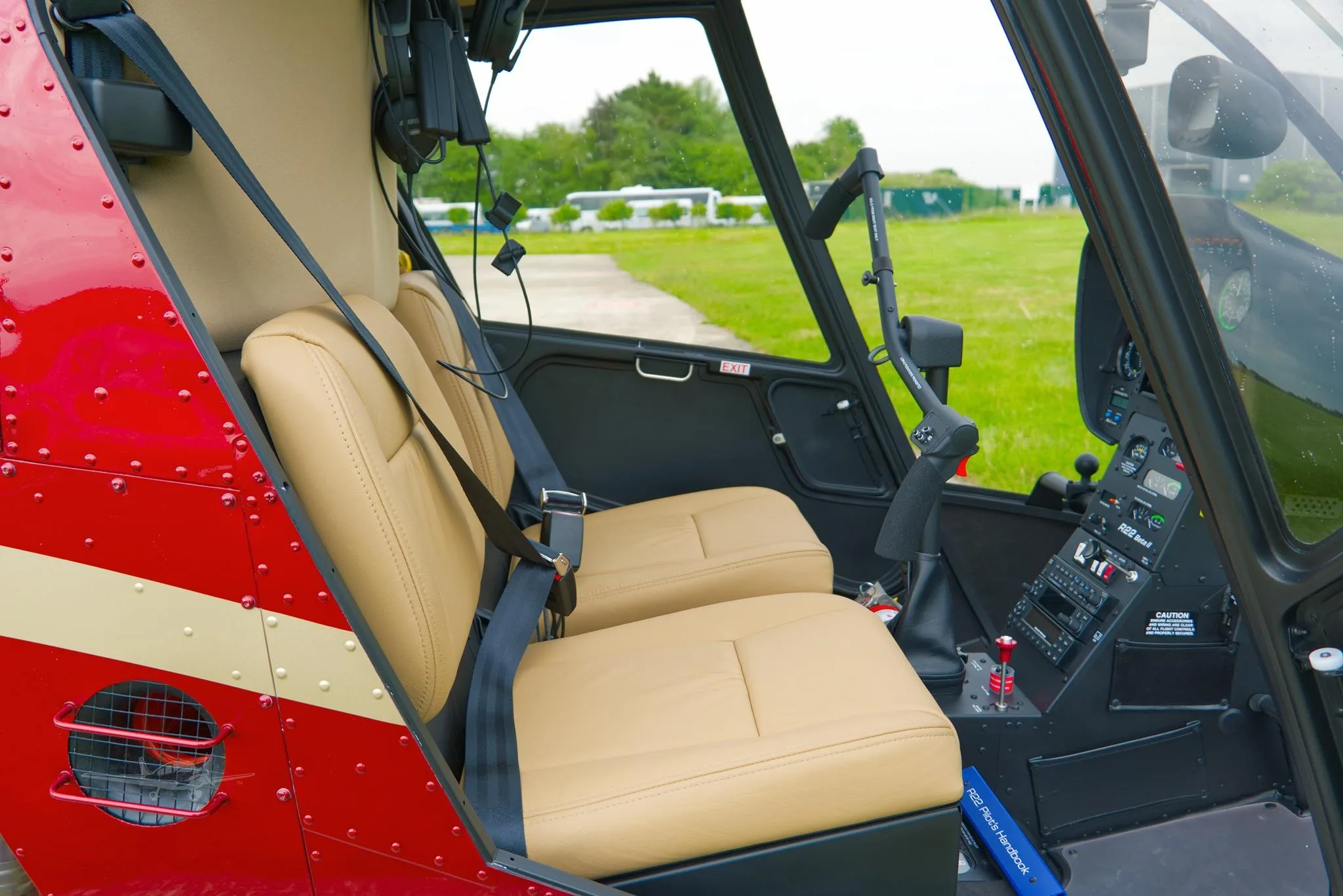 Cabin interior of a 2026 ROBINSON R22 BETA II.