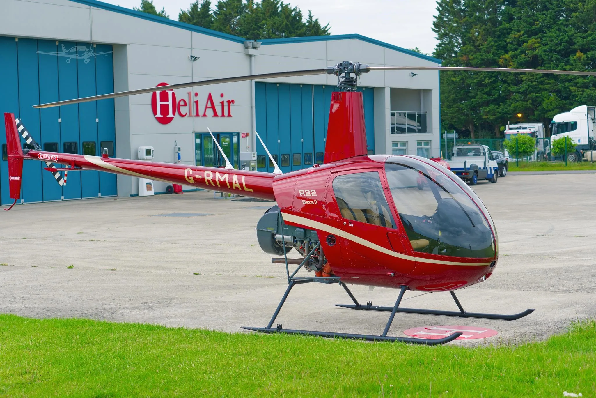 Exterior view of a 2026 ROBINSON R22 BETA II, G-RMAL.