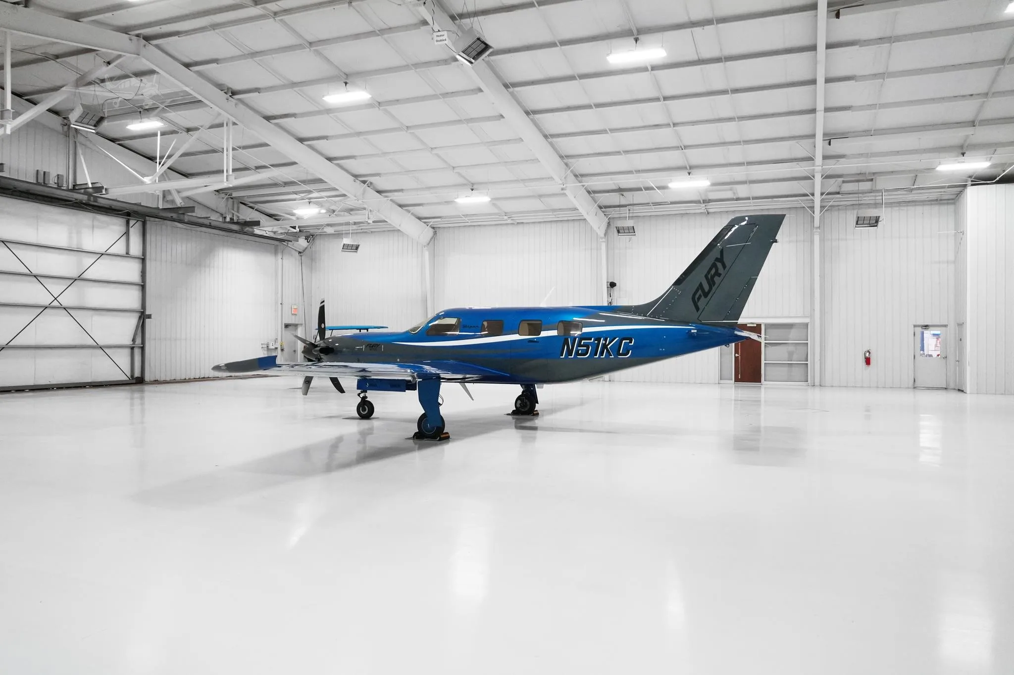 Exterior view of a 2026 PIPER M700, N51KC.
