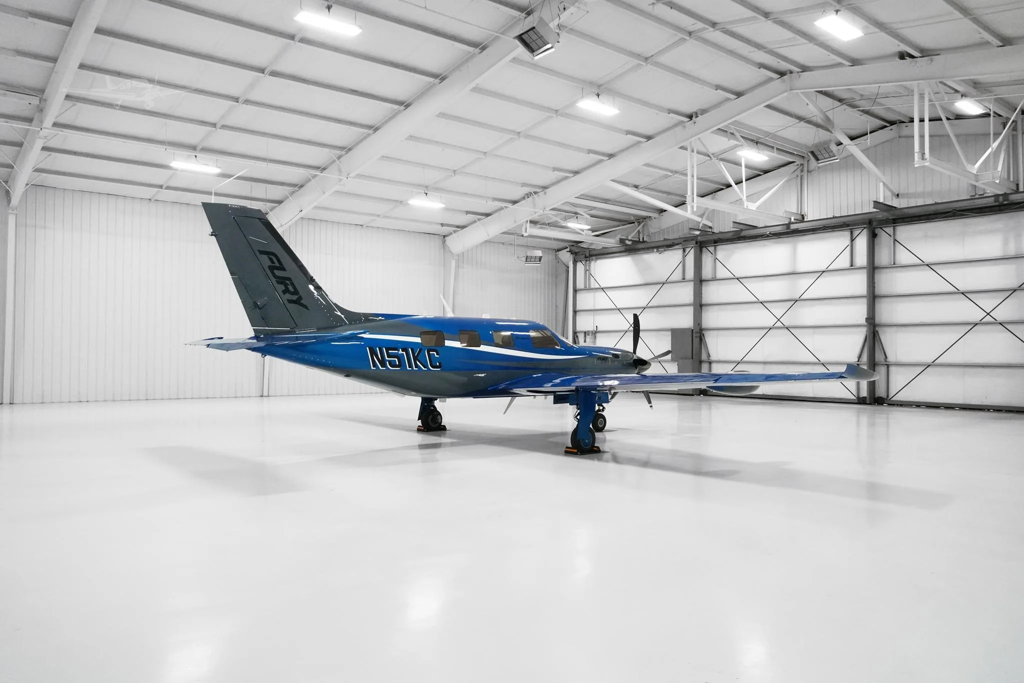 Exterior view of a 2026 PIPER M700, N51KC.