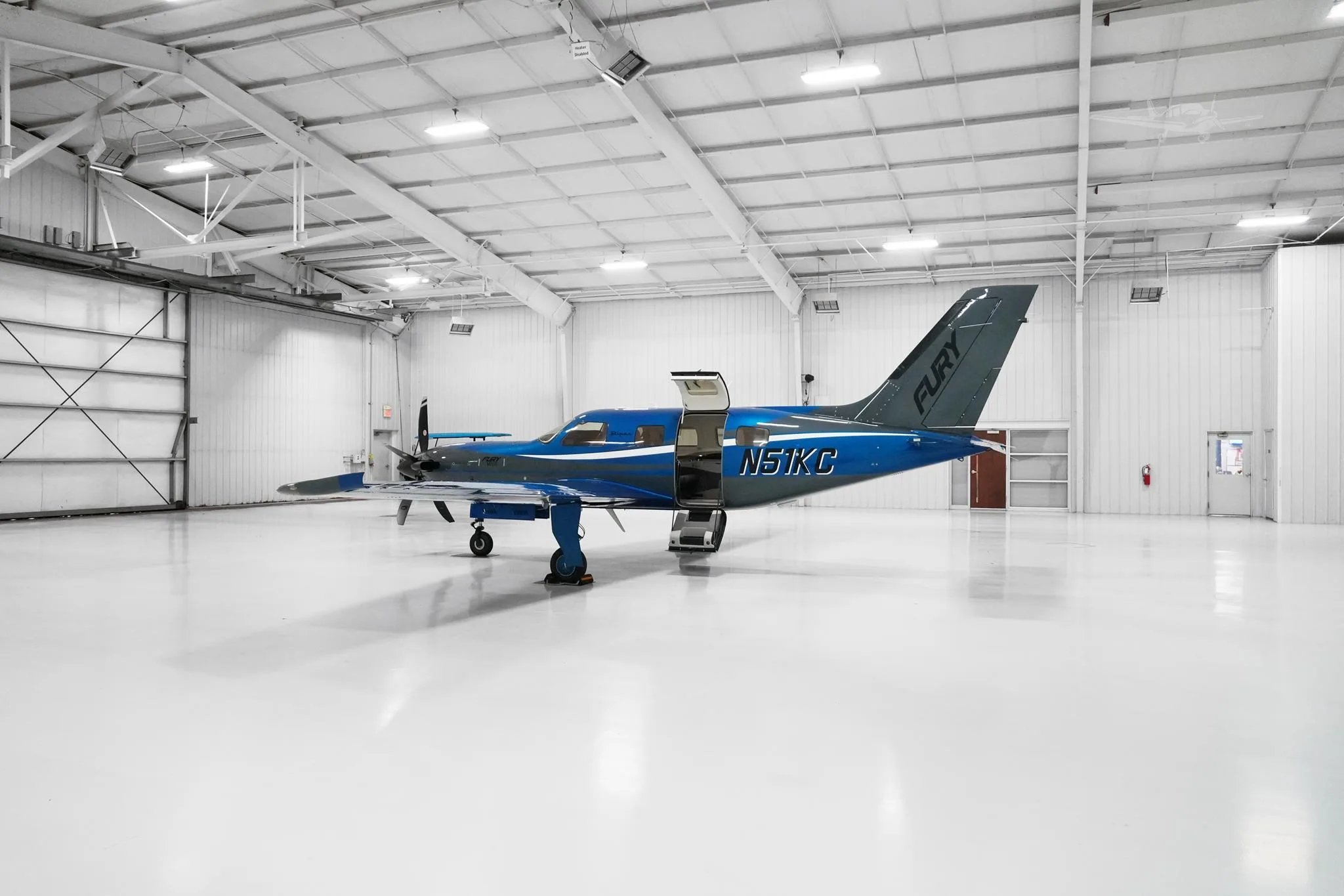 Exterior view of a 2026 PIPER M700, N51KC.