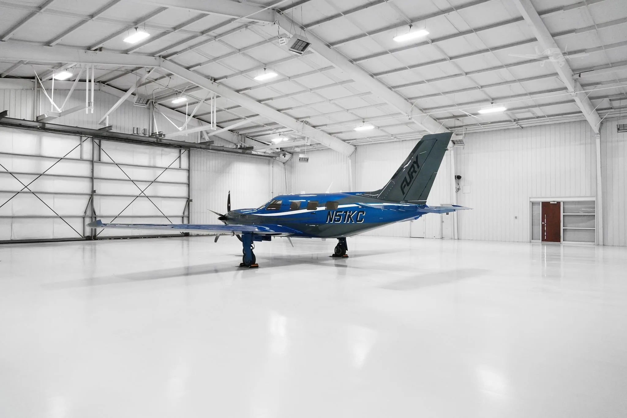 Exterior view of a 2026 PIPER M700, N51KC.
