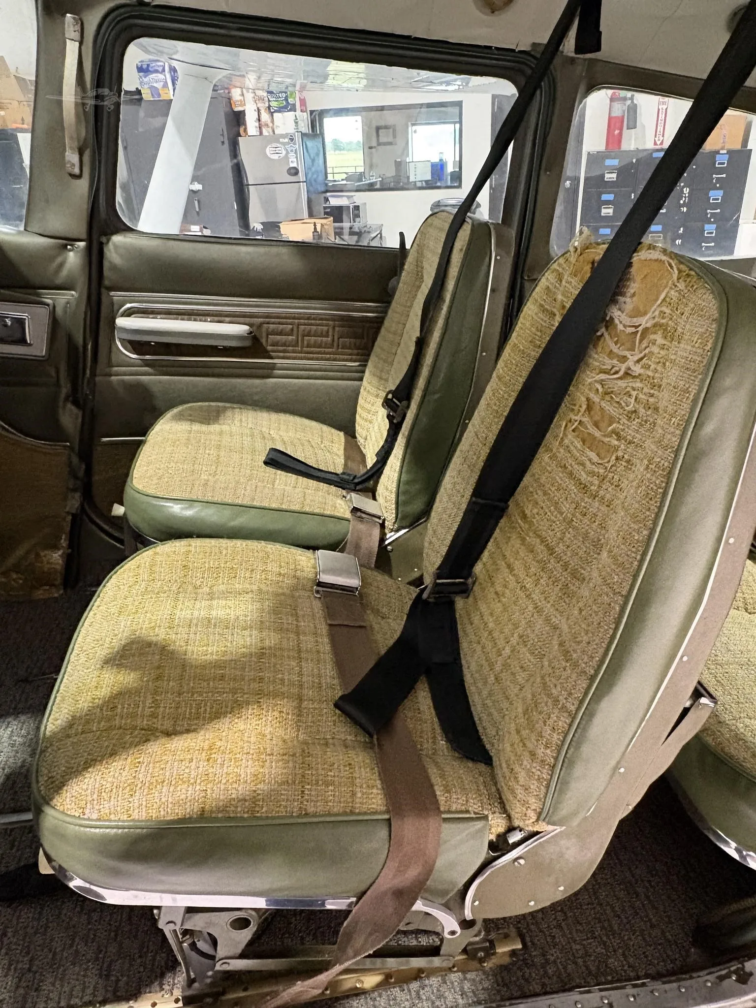 Cabin interior of a 1967 CESSNA 182 SKYLANE.