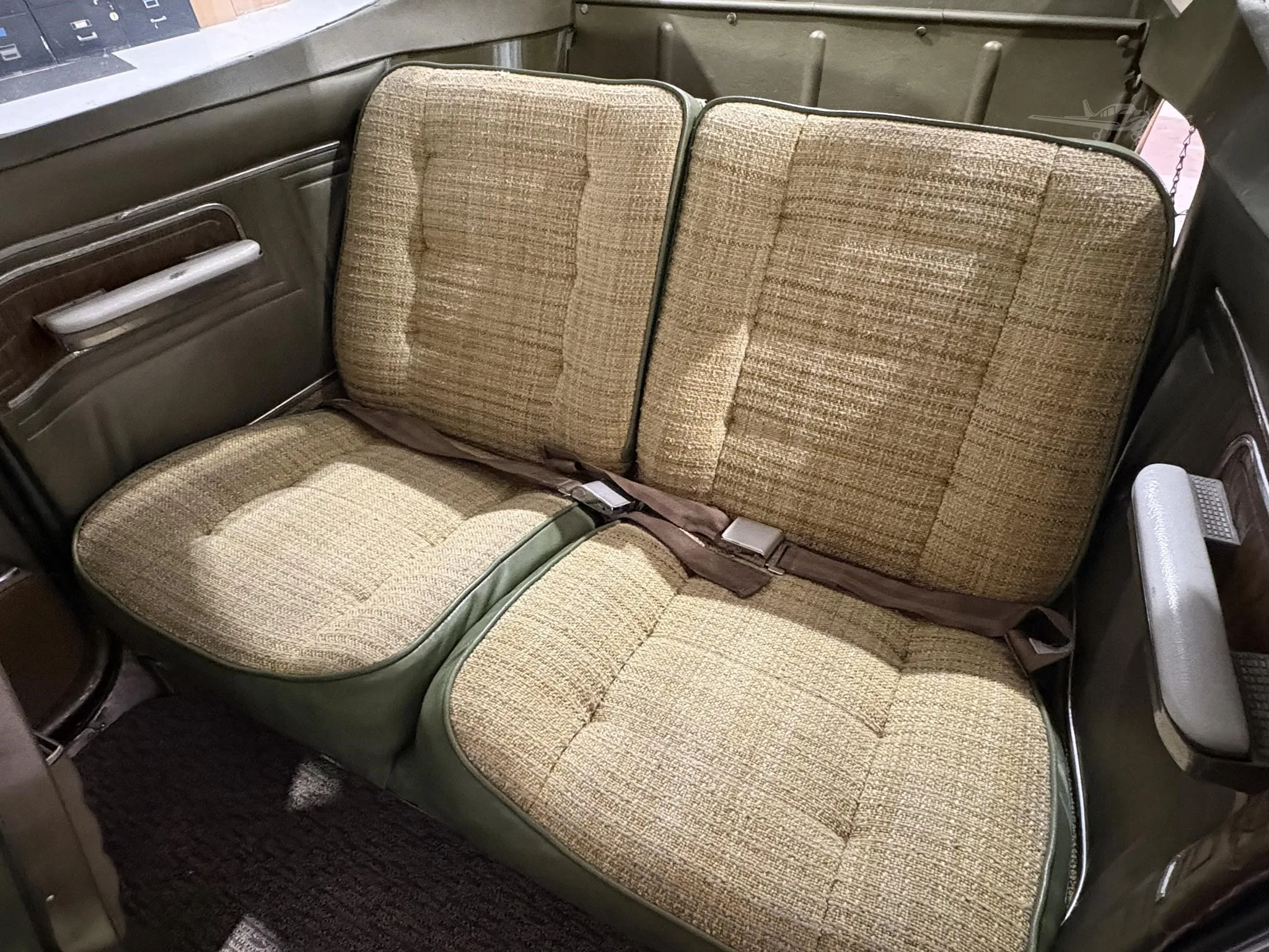 Cabin interior of a 1967 CESSNA 182 SKYLANE.