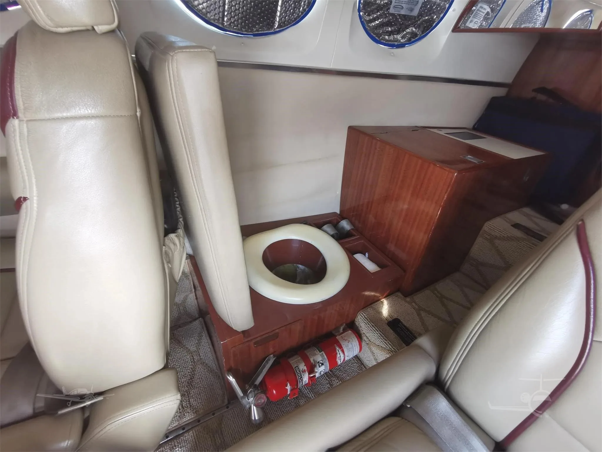 Cabin interior of a 1983 CESSNA 414A.