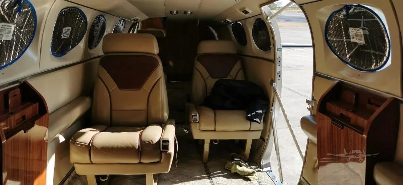 Cabin interior of a 1983 CESSNA 414A.