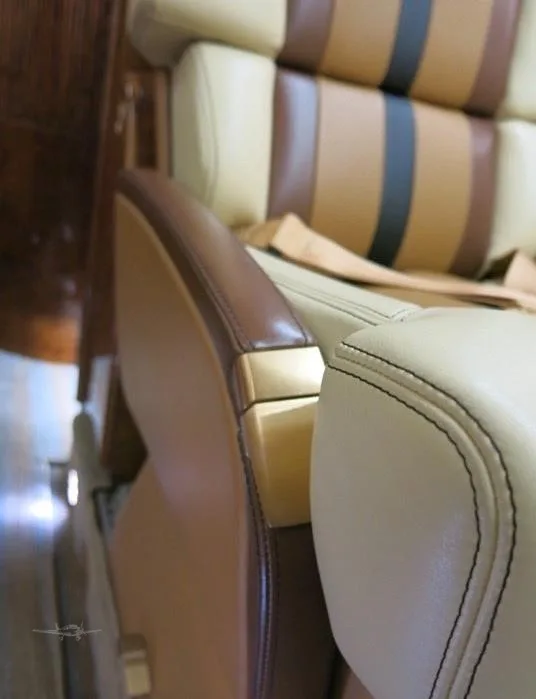 Cabin interior of a 1999 LEARJET 60.