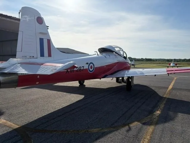 Exterior view of a 1970 BAC MK5A PROVOST, N287XW.