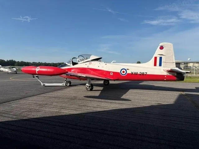 Exterior view of a 1970 BAC MK5A PROVOST, N287XW.