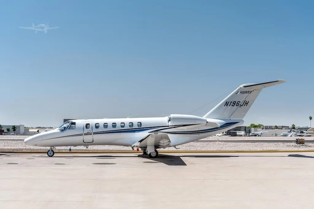 Exterior view of a 2012 CESSNA CITATION CJ3, N196JH.