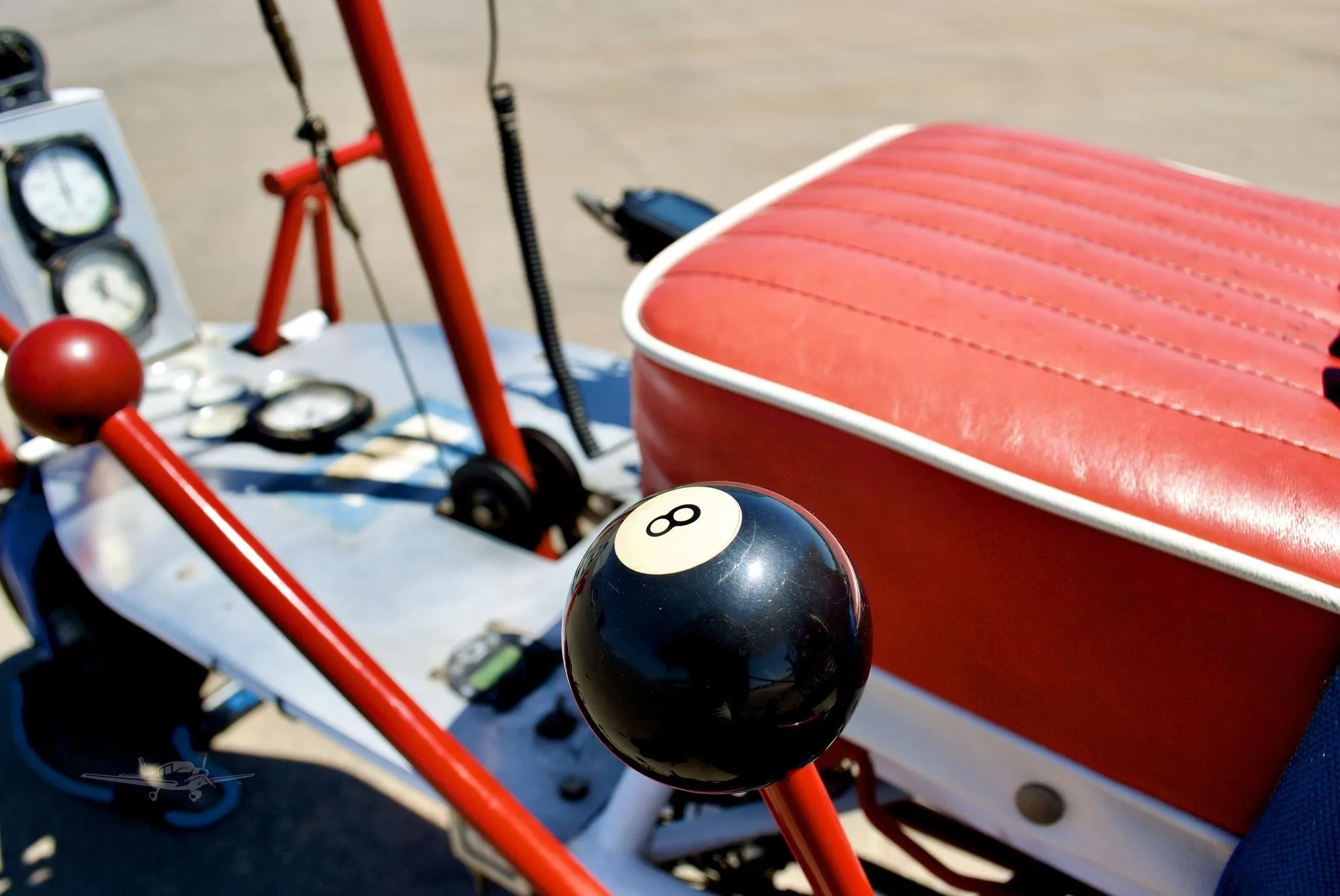 Engine detail of a 1975 RLU AVIATION RLU-1 BREEZY.