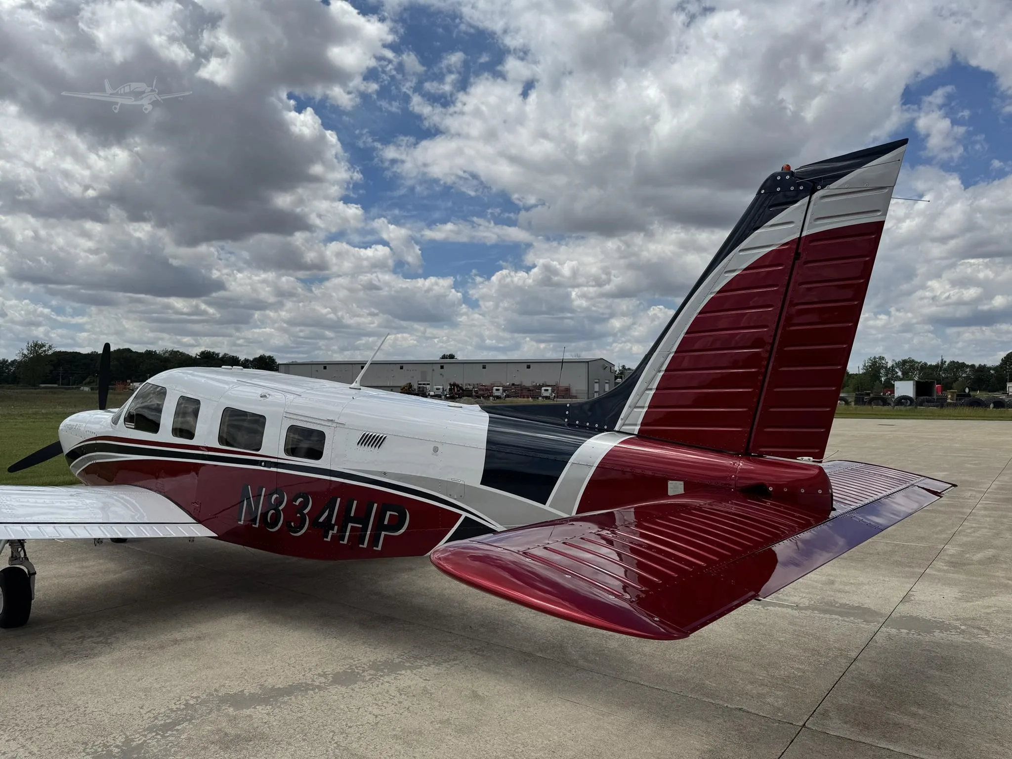 Exterior view of a 2006 PIPER SARATOGA II TC, N834HP.