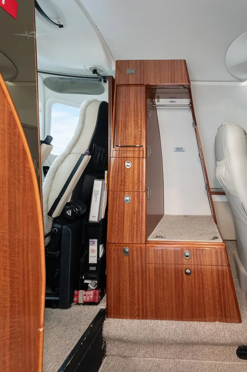 Cabin interior of a 2007 BEECHCRAFT PREMIER IA.