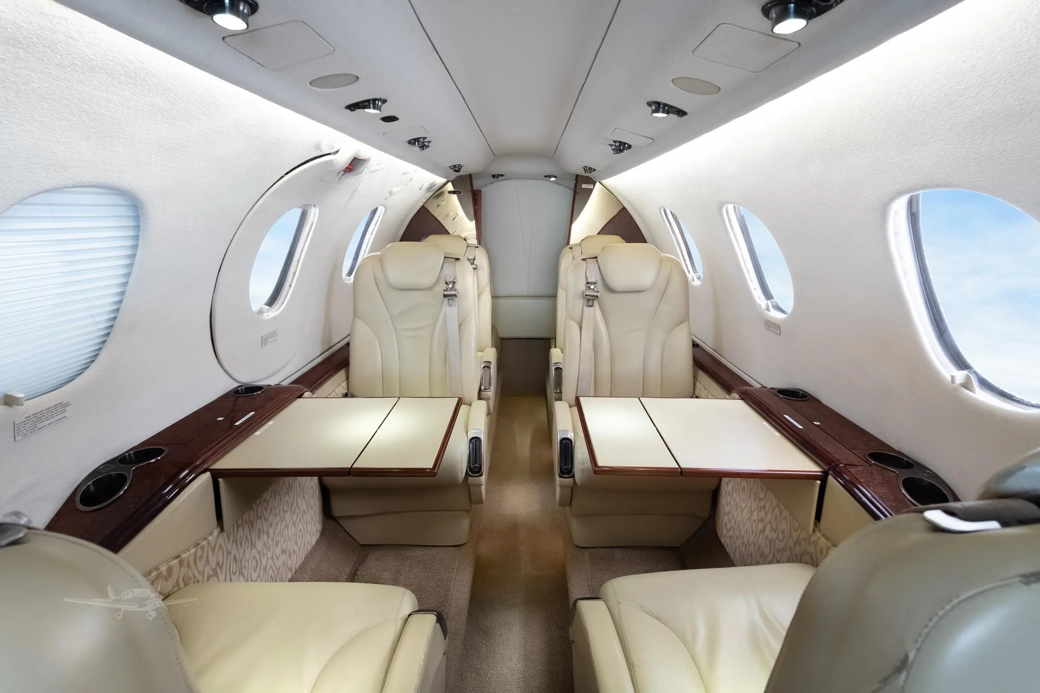 Cabin interior of a 2011 BEECHCRAFT PREMIER IA.