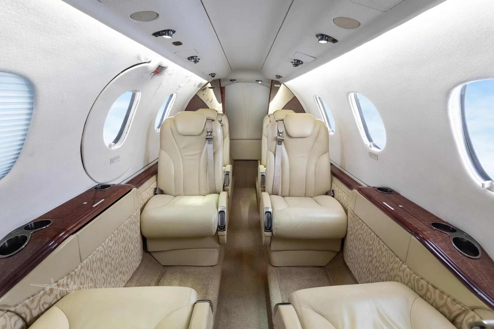 Cabin interior of a 2011 BEECHCRAFT PREMIER IA.