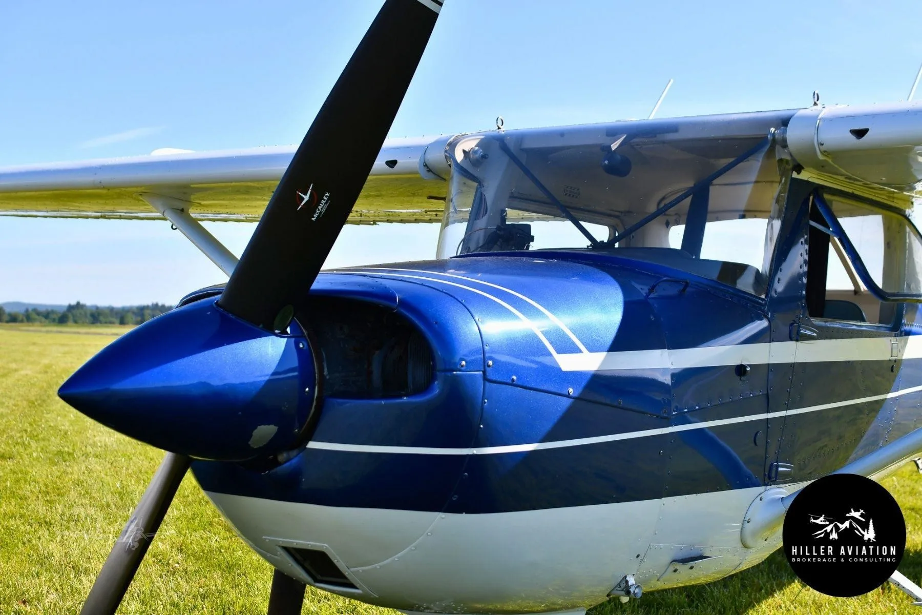 Exterior view of a 1971 CESSNA 150, N6457G.