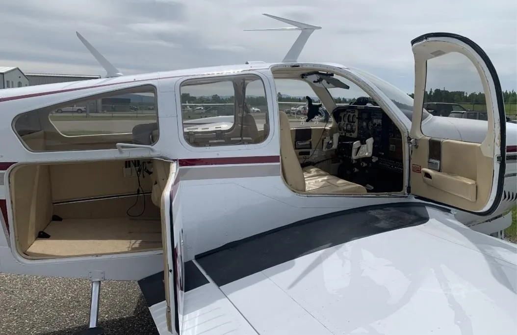 Exterior view of a 1975 BEECHCRAFT V35B BONANZA, C-FTTJ.