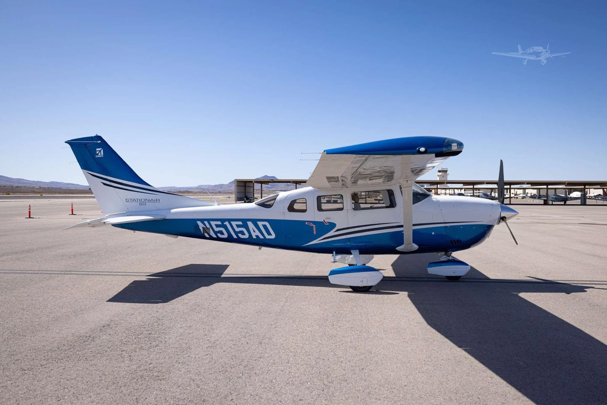 Exterior view of a 2018 CESSNA TURBO 206H STATIONAIR HD, N515AD.