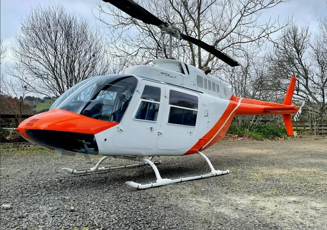 Exterior view of a 1985 BELL 206B III.