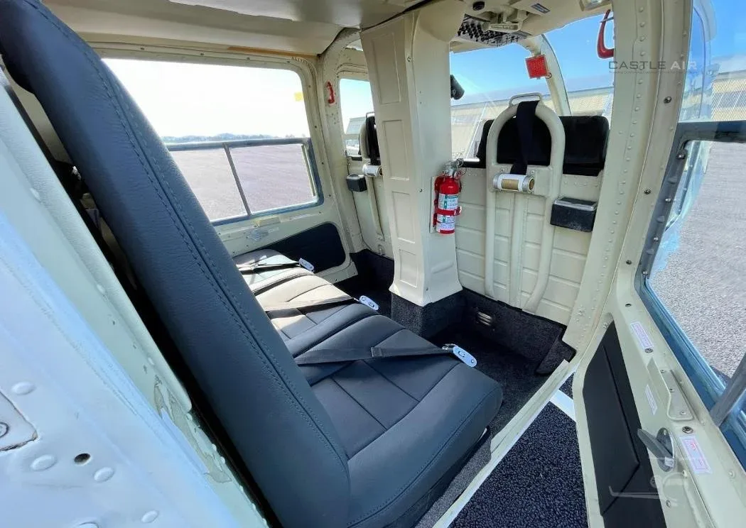 Cabin interior of a 1985 BELL 206B III.