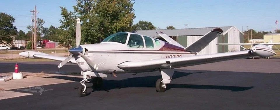 Exterior view of a 1958 BEECHCRAFT J35 BONANZA, N8318D.