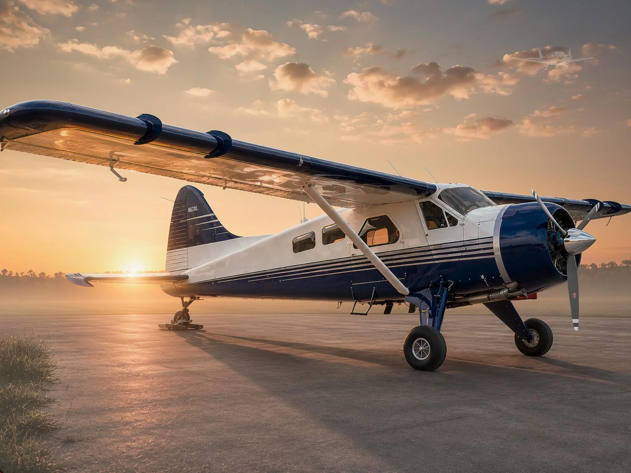 Exterior view of a 1957 DEHAVILLAND DHC-2, N57XL.
