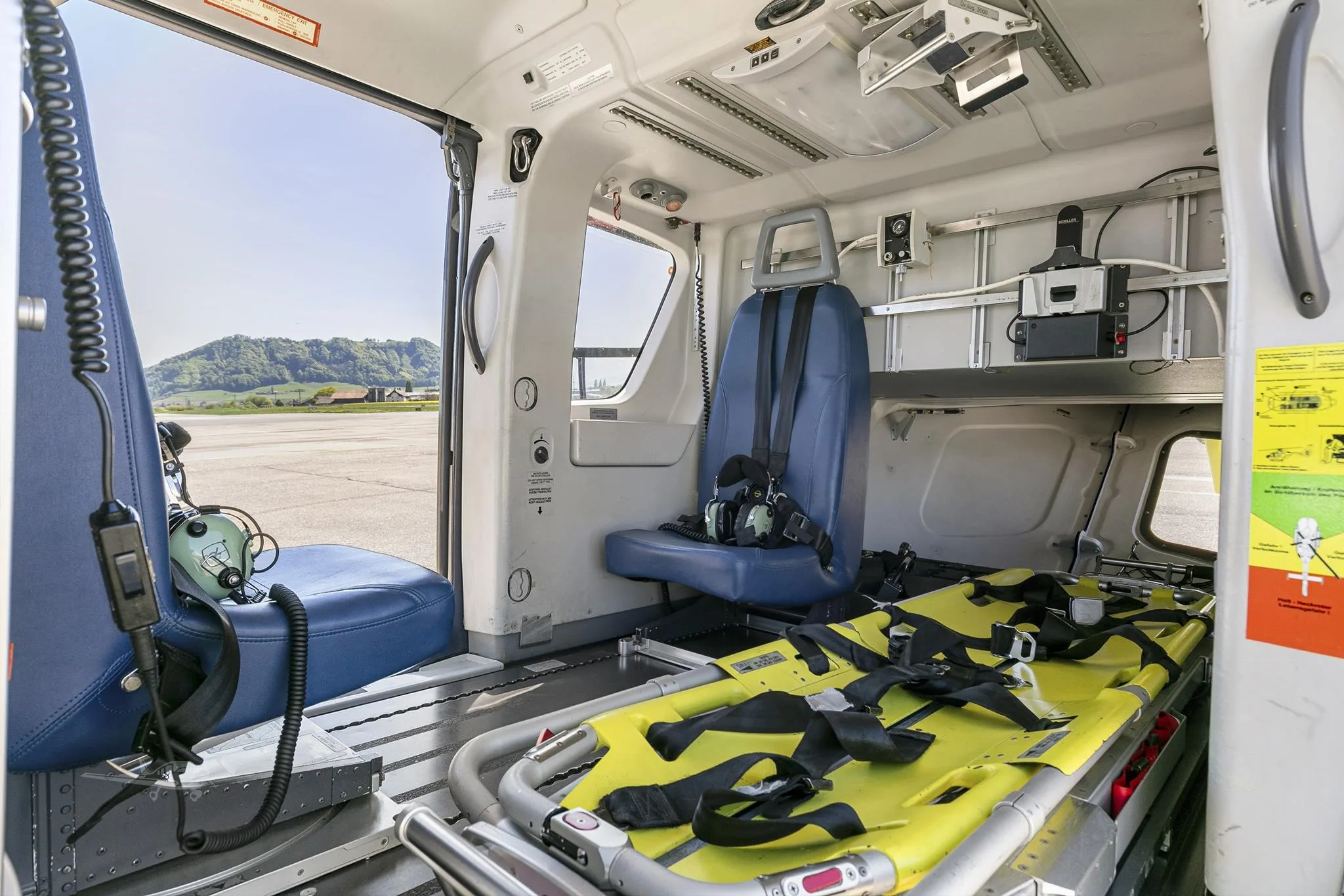 Cabin interior of a 2009 EUROCOPTER EC135P2+.
